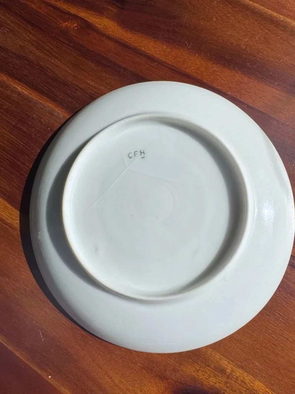 Antique CFH Limoges Porcelain Floral Saucers, French China
